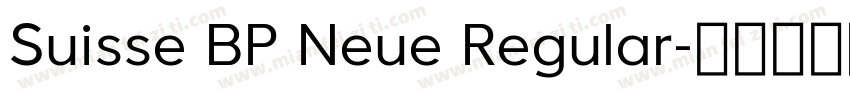 Suisse BP Neue Regular字体转换
